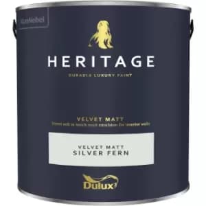 Dulux Heritage Velvet Matt Silver Fern Matt Emulsion Paint 2.5L