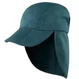 Result Headwear Kids/Childrens Unisex Folding Legionnaire Hat / Cap (Pack of 2) (One Size) (Bottle Green)