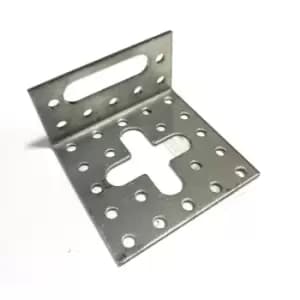 Moderix Strong Metal Adjustable Angle Corner Bracket Zinc Plated Silver - Size 6