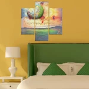 3MDF-048 Multicolor Decorative MDF Painting (3 Pieces)