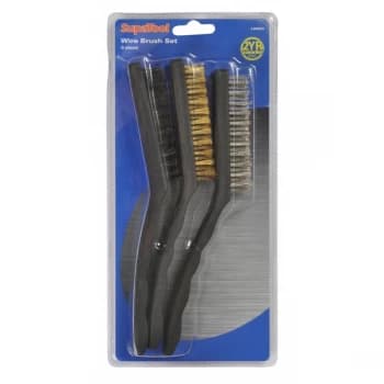 SupaTool 3 Piece Wire Brush Set