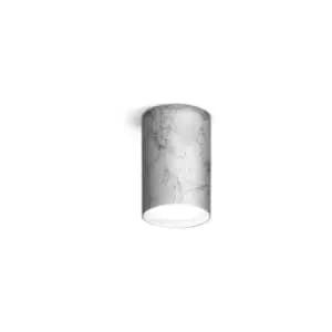 Kolarz tube - Surface Mounted Spotlight - Vintage Silver Finish, 1x GX53