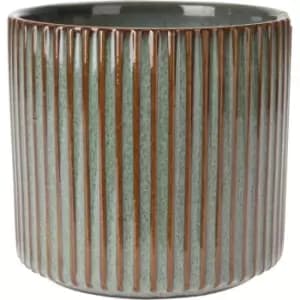 Pro-Gardens Embosed Flower Pot 33 - Green