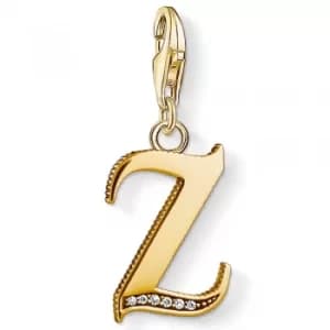 THOMAS SABO Gold Plated Cubic Zirconia Z Charm 1632-414-39