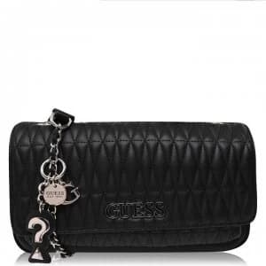 Guess Guess Flap Over Cross Body Brinkley Bag - BLACK BLA