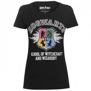 Official Harry Potter T Shirt Ladies - Hogwarts Crest