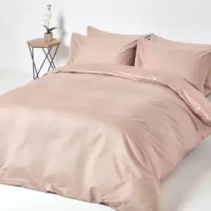Mink Beige Egyptian Cotton Duvet Cover Set 1000 Thread Count, Double - Moonlight beige - Moonlight beige - Homescapes