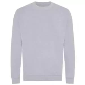Awdis Mens Organic Sweatshirt (L) (Grey Heather)