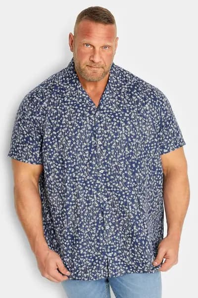 BadRhino Floral Shirt Blue