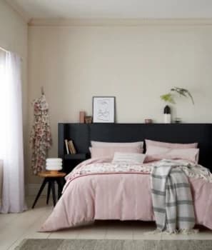 Helena Springfield Blush Chambray Bedding Set - Double