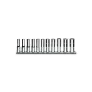 Beta Tools 920AL/SB11 11pc 1/2" Square Drive Hexagon Deep/Long Socket Rail Set