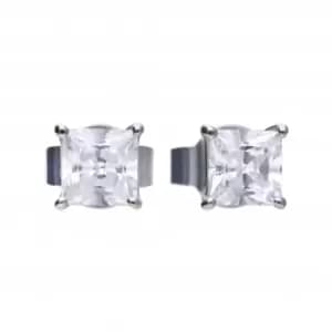 Princess Cut Cubic Zirconia Stud Earrings E5902