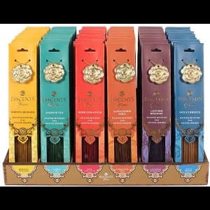 Incense 40 Sticks & Metal Decorative Holder