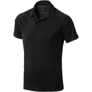 Elevate Mens Ottawa Short Sleeve Polo (S) (Solid Black)