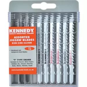 Kennedy Assorted Set of Jigsaw Blades, Pack of 10