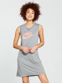 Nike Sportswear HBR Dress Grey Heather Grey Heather Size XS Women