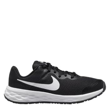 Nike Revolution 6 Junior Running Shoes - Black/White