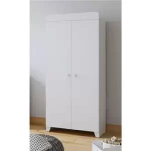 Little Acorns Classic Double Wardrobe, White - White