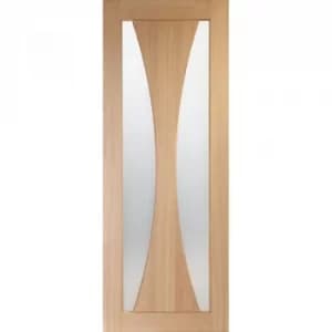 XL Joinery Internal Oak Verona 2 Light Clear Glazed Fire Door FD30 762mm