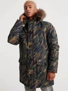 Superdry Everest Parka, Camo Size M Men