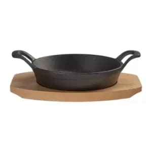 Premier Housewares Round Cast Iron Serving Dish