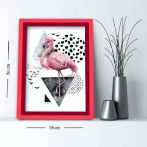 3550AHS-049 Multicolor Decorative Framed MDF Painting