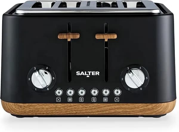 SALTER Toronto EK5823BLK 4 Slice Toaster