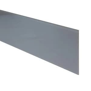 6mm Splashwall Hessian Bevelled Glass Upstand (L)0.6m