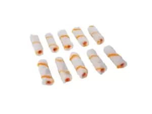 Silverline 797959 100mm Mini Roller Sleeves 10pk Emulsion