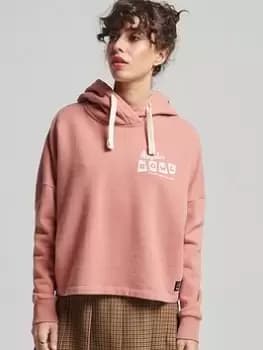 Superdry Vintage Surf Ranchero Hood - Pink, Size 10, Women