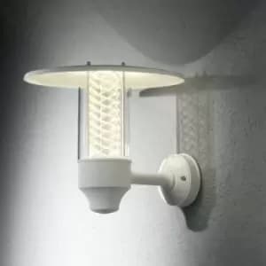 Konstsmide Nova Outdoor Classic Lantern Matt White Wall Light, IP44