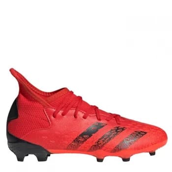 adidas Predator Freak .3 Childrens FG Football Boots - Red/SolarRed