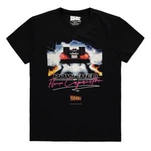 Universal - Powered By Flux Capacitor Mens Large T-Shirt - Black