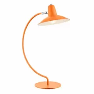 Village At Home Charlie Curve Desk Lamp Orange