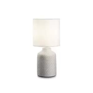 Kali'3 Indoor Table Lamp 1 Light White with Shade E14