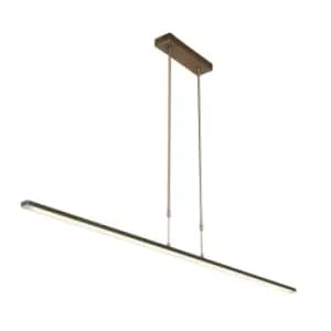 Zelena LED Integrated Pendant Ceiling Light Light Bronze Brushed, Plastic Matt