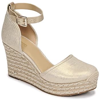 Michael Kors KENDRICK WEDGE womens Sandals in Gold,7.5