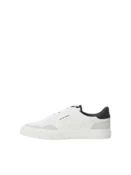 JACK & JONES Faux Leather Logo Sneakers Men White