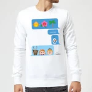 Disney Frozen I Love Heat Emoji Sweatshirt - White