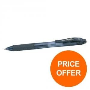 Pentel EnerGel X Rollerball Retractable 0.7mm Tip Blk Ref BL107 A Pack
