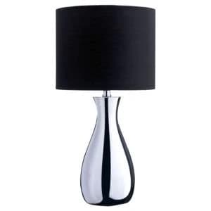 Fiona Black Chrome Effect Table Lamp