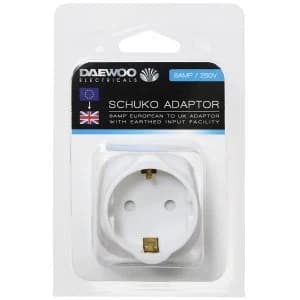 Daewoo 6A Schuko Adaptor Plug
