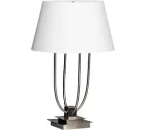 INTERIORS by Premier Regents Park Satin Table Lamp - White