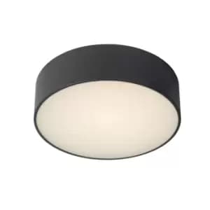 Roxane Modern Flush Ceiling Light Bathroom - Ø25cm - LED - 1x10W 2700K - IP65 - Anthracite