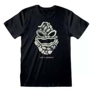 Nightmare Before Christmas Unisex Adult LetA's Boogie T-Shirt (M) (Black)