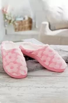 Patterned Mule Slippers