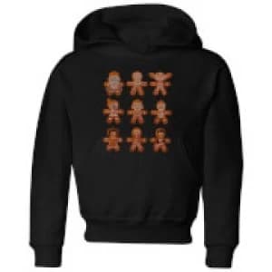 Star Wars Gingerbread Characters Kids Christmas Hoodie - Black - 11-12 Years