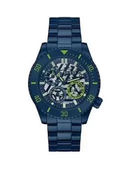 Guess GUESS Men AXLE WATCH, Blue, Men