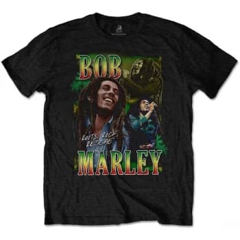Bob Marley - Roots, Rock, Reggae Homage Unisex Large T-Shirt - Black