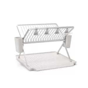 Brabantia Foldable Dish Rack, Large - Light Grey
